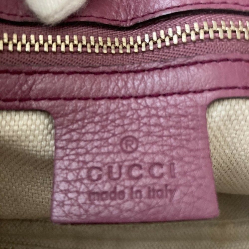 Gucci Soho Medium Purple Crossbody Bag - Picture 6 of 8
